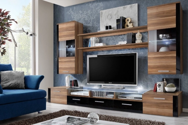Interiors a tv unit with a hidden dresser and lots of storage options1